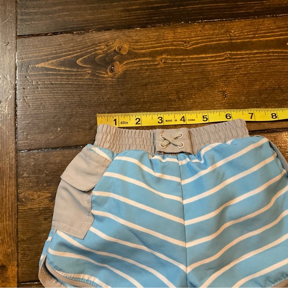 i play. Blue and White Striped Swim Trunks - Picture 5 of 9